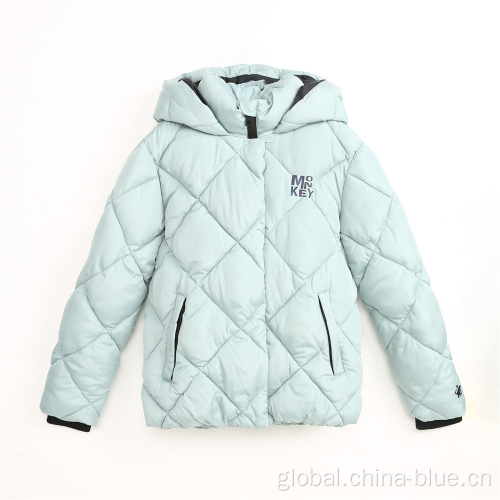 Half Jacket For Women Girl's puffy quilting reflective winter jacket Factory